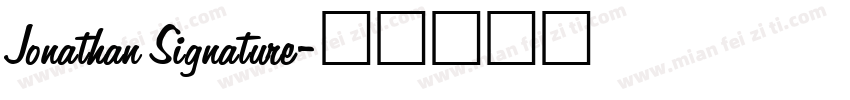 Jonathan Signature字体转换